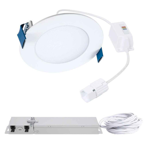 Halo HLBQL4069FSE010 4-inch HLB QuickLink Low Voltage Lighting, 605 lumens (nominal), 90 CRI min, 5-color selectable CCT, 120-277V, 0-10V 5% dimming