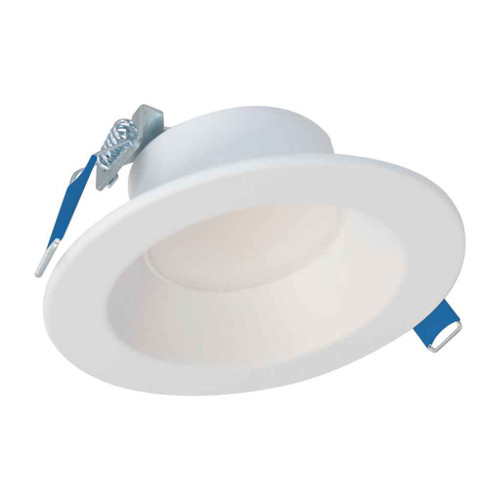 Halo LCR412RD9FSE040 4" Canless LED Downlight, 1200 Lumens, Round, UNV 120-277, 50/60Hz, Dual Dim with 0-10V and Phase Cut options for 100 percent to 5 percent dimming + Emergency Battery Pack