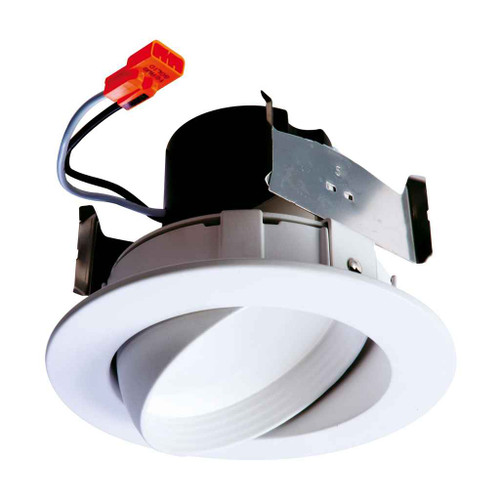 Halo RA406930WHR 4" LED Adjustable Gimbal, 90CRI, 3000K, White, Very Wide Flood
