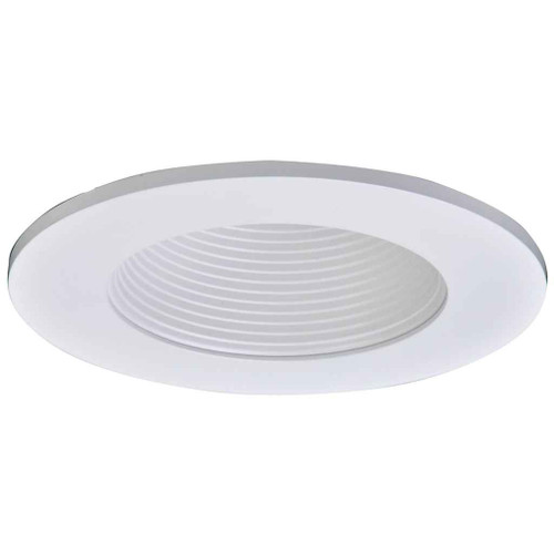 Halo TL411WB 4" LED Trim, Frost Dome Polymer Lens, White Baffle, Matte White Ring, Shower Rated