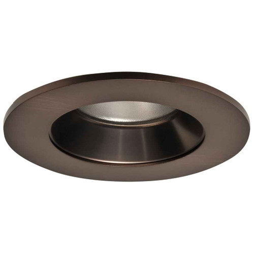 Halo TL402TBZS 4" LED Trim, Solite(R) Glass Lens, Tuscan Bronze Reflector, Matte White Ring, Shower Rated