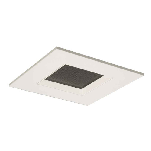 Halo TLS3PIN2GMWWB 3.25" Square Pinhole w/Oculus, Diffuse Lens, Self Flanged, microprismatic lens, matte white flange, white oculus