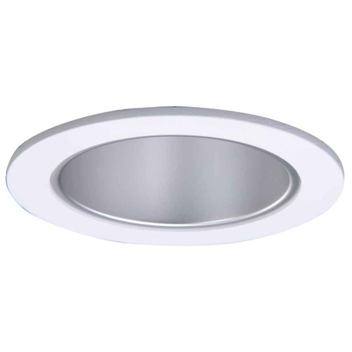 Halo TL410H 4" LED Trim, Frost Dome Polymer Lens, Haze Reflector, Matte White Ring, Shower Rated