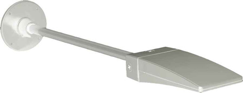 RAB ARM24W WALL PACKS STRAIGHT ARM 24 INCHES WITH ROUND WALLPLATE & 1/2 INCH NPS WHITE