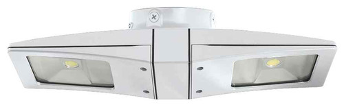 RAB CLED2X10YBBW/PCS ARCHITECTURAL 2379 LUMENS CLED 20W 3000K WITH BACK BOX 120V SWIVEL PHOTOCELL WHITE