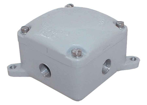 RAB EXB EXPLOSIONPROOF INCABDESCENT ACCESSORY JUNCTION BOX 4 HUBS 1/2 INCH BLANK COVER