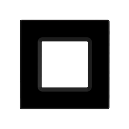 RAB DLTRIM/WFRL6S-BS COLOR TRIM FOR SQUARE WAFER 6" BLACK SMOOTH