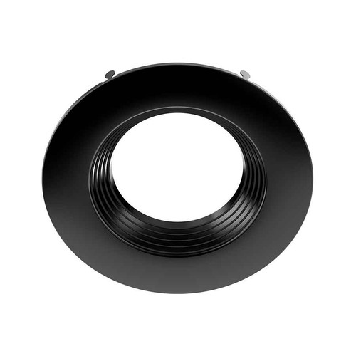 RAB DLTRIM/R6RB-B RECESSED RETROFIT DOWNLIGHT TRIM 6" ROUND BAFFLE BLACK