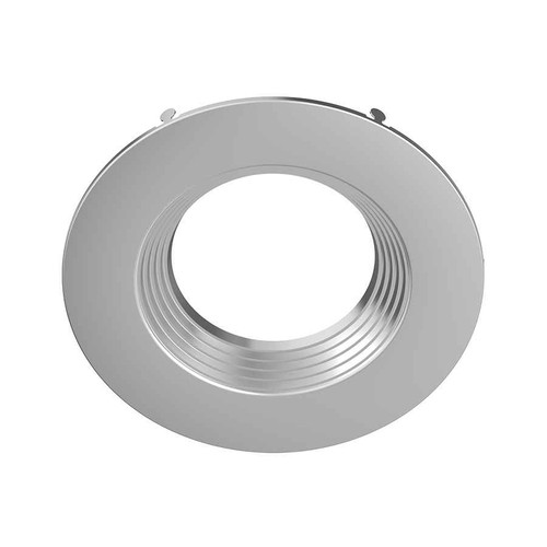 RAB DLTRIM/R6RB-BN RECESSED RETROFIT DOWNLIGHT TRIM 6" ROUND BAFFLE BRUSHED NICKEL