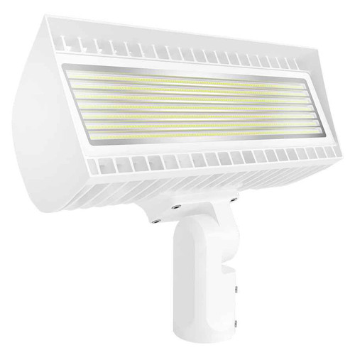 RAB FXLEDMSFW/480 FLOODLIGHTS 30305-45431 LUMENS FLEXFLOOD- MEDIUM FIELD ADJUSTABLE POWER-CCT 213-346W SLIPFITTER MOUNT 5000K/4000K 480V WHITE