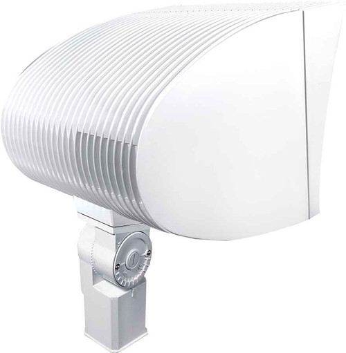 RAB FXF84TQTW/PC2 FLOODLIGHTS 6400 LUMENS FX TRUNNION 84W CFL-QT-HPF LAMP 277V PHOTOCELL WHITE