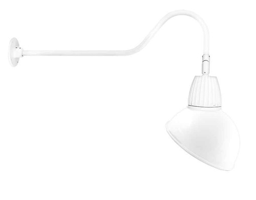 RAB GN2LED13NADW DECORATIVE 589 LUMENS GOOSENECK 13W 4000K 35 INCHES ARM ANGLED DOME FLOOD 15 INCHES WHITE RAB GN2LED13NADW DECORATIVE 589 LUMENS GOOSENECK 13W 4000K 35 INCHES ARM ANGLED DOME FLOOD 15 INCHES WHITE