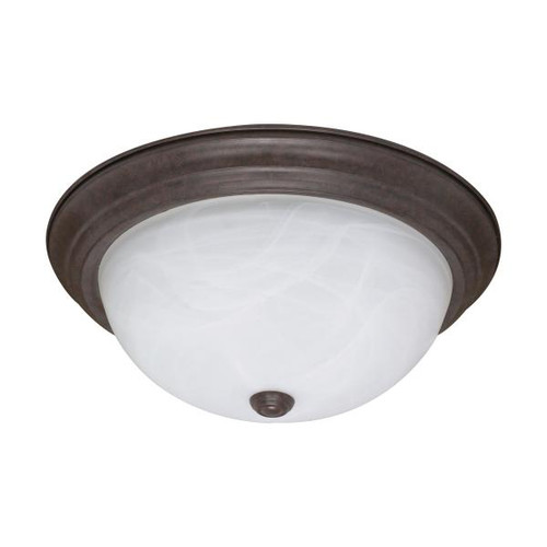 NUVO Lighting NUV-60-207 3 Light - 15 in. - Flush Mount - Alabaster Glass