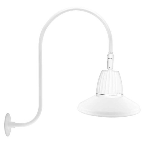 RAB GN3LED13YSTW DECORATIVE 606 LUMENS GOOSENECK 13W 3000K UP CURVE 30 INCHES HIGH & 25 INCHES FROM THE WALL STRAIGHT SHADE FLOOD 15 INCHES WHITE RAB GN3LED13YSTW DECORATIVE 606 LUMENS GOOSENECK 13W 3000K UP CURVE 30 INCHES HIGH & 25 INCHES FROM THE WALL STRAIGHT SHADE FLOOD 15 INCHES WHITE