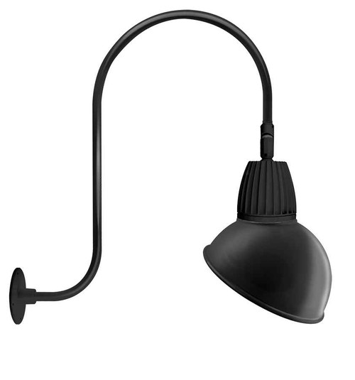 RAB GN3LED26NSADB DECORATIVE 839 LUMENS GOOSENECK 26W 4000K UP CURVE 30 INCHES HIGH & 25 INCHES FROM THE WALL ANGLED DOME SPOT 15 INCHES BLACK RAB GN3LED26NSADB DECORATIVE 839 LUMENS GOOSENECK 26W 4000K UP CURVE 30 INCHES HIGH & 25 INCHES FROM THE WALL ANGLED DOME SPOT 15 INCHES BLACK