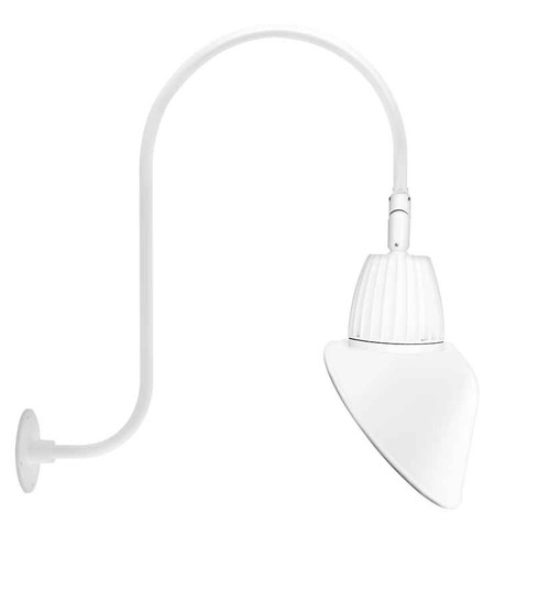 RAB GN3LED13YSAC11W DECORATIVE 665 LUMENS GOOSENECK 13W 3000K UP CURVE 30 INCHES HIGH & 25 INCHES FROM THE WALL ANGLED CONE SPOT 11 INCHES WHITE RAB GN3LED13YSAC11W DECORATIVE 665 LUMENS GOOSENECK 13W 3000K UP CURVE 30 INCHES HIGH & 25 INCHES FROM THE WALL ANGLED CONE SPOT 11 INCHES WHITE