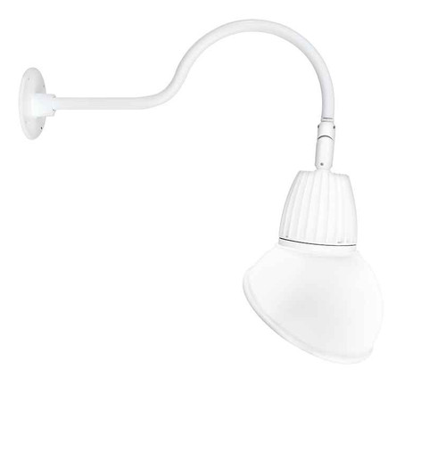 RAB GN1LED26YRAD11W DECORATIVE 1230 LUMENS GOOSENECK 26W 3000K 24 INCHES ARM ANGLED DOME RECTANGULAR 11 INCHES WHITE RAB GN1LED26YRAD11W DECORATIVE 1230 LUMENS GOOSENECK 26W 3000K 24 INCHES ARM ANGLED DOME RECTANGULAR 11 INCHES WHITE