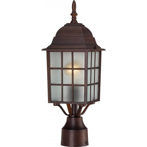 NUVO Lighting NUV-60-4908 Adams - 1 Light - 17 in. - Outdoor Post with Frosted Glass