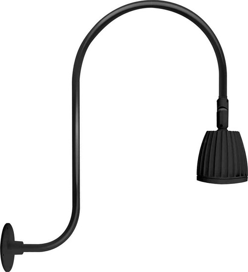 RAB GN3LED26YB DECORATIVE 1461 LUMENS GOOSENECK 26W 3000K UP CURVE 30 INCHES HIGH & 25 INCHES FROM THE WALL 15 INCHES BLACK RAB GN3LED26YB DECORATIVE 1461 LUMENS GOOSENECK 26W 3000K UP CURVE 30 INCHES HIGH & 25 INCHES FROM THE WALL 15 INCHES BLACK