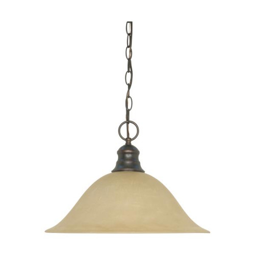 NUVO Lighting NUV-60-1276 1 Light - 16 in. - Pendant with Champagne Linen Washed Glass