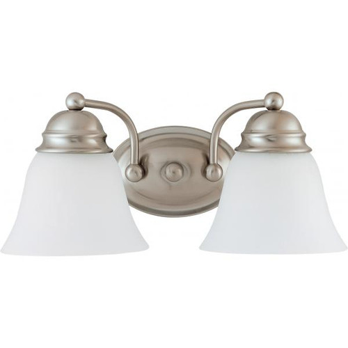 NUVO Lighting NUV-60-3265 Empire - 2 Light - 15 in. - Vanity with Frosted White Glass