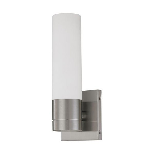 NUVO Lighting NUV-60-2934 Link - 1 Light - Tube Wall Sconce with White Glass