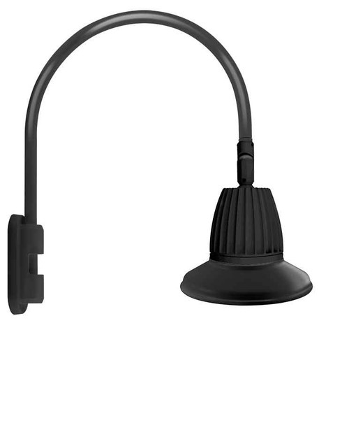 RAB GN5LED13NST11B DECORATIVE 577 LUMENS GOOSENECK 13W 4000K POLE 20 INCHES HIGH & 19 INCHES FROM POLE STRAIGHT SHADE FLOOD 11 INCHES BLACK RAB GN5LED13NST11B DECORATIVE 577 LUMENS GOOSENECK 13W 4000K POLE 20 INCHES HIGH & 19 INCHES FROM POLE STRAIGHT SHADE FLOOD 11 INCHES BLACK