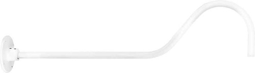RAB GOOSE2W DECORATIVE GOOSENECK STYLE2 35 INCHES FROM WALL 1/2 INCH NPS THREAD WHITE RAB GOOSE2W DECORATIVE GOOSENECK STYLE2 35 INCHES FROM WALL 1/2 INCH NPS THREAD WHITE