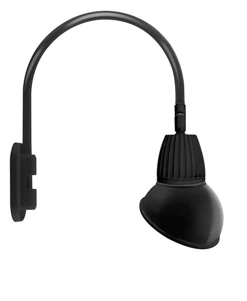 RAB GN4LED13YSAD11B DECORATIVE 329 LUMENS GOOSENECK 13W 3000K 20 INCHES HIGH & 19 INCHES FROM THE WALL ANGLED DOME SPOT 11 INCHES BLACK RAB GN4LED13YSAD11B DECORATIVE 329 LUMENS GOOSENECK 13W 3000K 20 INCHES HIGH & 19 INCHES FROM THE WALL ANGLED DOME SPOT 11 INCHES BLACK