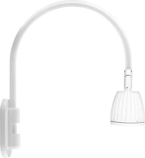 RAB GN4LED26YRW DECORATIVE 1404 LUMENS GOOSENECK 26W 3000K 20 INCHES HIGH & 19 INCHES FROM THE WALL RECTANGULAR 15 INCHES WHITE RAB GN4LED26YRW DECORATIVE 1404 LUMENS GOOSENECK 26W 3000K 20 INCHES HIGH & 19 INCHES FROM THE WALL RECTANGULAR 15 INCHES WHITE