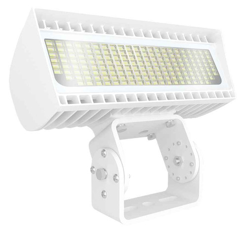 RAB FXLEDSTW/480/7PR FLOODLIGHTS 10563-22727 LUMENS FLEXFLOOD- SMALL FIELD ADJUSTABLE POWER/CCT 69-97-132-168W TRUNNION MOUNT 5000K/4000K 480V 7 PIN RECEPTACLE WHITE
