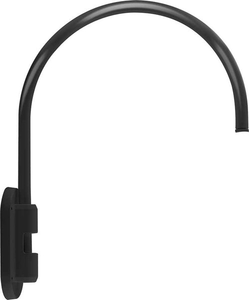 RAB GOOSE4B DECORATIVE GOOSENECK STYLE4 WALL 20 INCHES HIGH 19 INCHES FROM WALL 1/2 INCH NPS BLACK RAB GOOSE4B DECORATIVE GOOSENECK STYLE4 WALL 20 INCHES HIGH 19 INCHES FROM WALL 1/2 INCH NPS BLACK