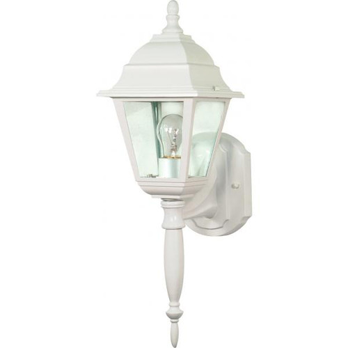 NUVO Lighting NUV-60-3453 Briton - 1 Light - 18 in. - Wall Lantern with Clear Seed Glass - Color retail packaging
