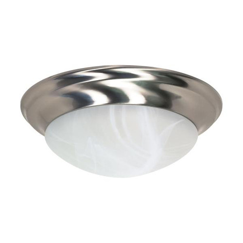 NUVO Lighting NUV-60-285 3 Light - 17 in. - Flush Mount - Twist and Lock with Alabaster Glass
