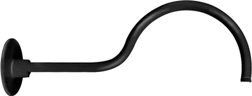 RAB GOOSE1B DECORATIVE GOOSENECK STYLE1 24 INCHES FROM WALL 1/2 INCH NPS THREAD BLACK