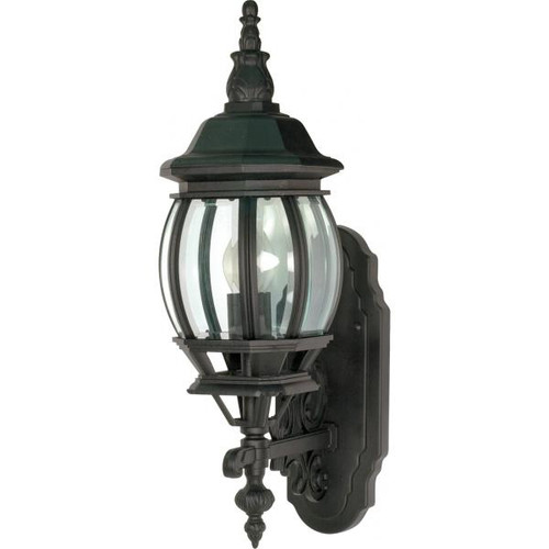 NUVO Lighting NUV-60-3469 Central Park - 1 Light - 20 in. - Wall Lantern with Clear Beveled Glass - Color retail packaging