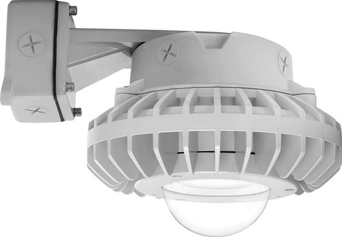 RAB HAZBLED80C/D10 HAZARDOUS LIGHTING 8837 LUMENS HAZBLED 80W 5000K 0-10V DIMMING CLEAR GLOBE WALL BRACKET GRAY