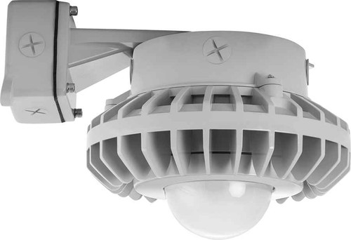 RAB HAZBLED80F/D10 HAZARDOUS LIGHTING 8340 LUMENS HAZBLED 80W 5000K 0-10V DIMMING FROSTED GLOBE WALL BRACKET GRAY