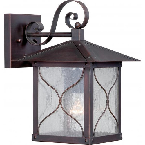 NUVO Lighting NUV-60-5612 Vega - 1 light - 9 in. - Outdoor Wall Fixture with Clear Seed Glass