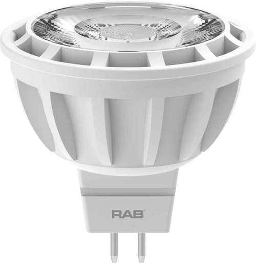 RAB MR16-7.5-827-35D-DIM SMALL REFLECTORS 570 LUMENS MR16 7.5W 80CRI 2700K 35 DEGREE BEAM SPREAD DIMMABLE