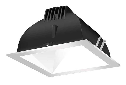 RAB NDLED4SD-50NHC-W-S RECESSED DOWNLIGHTS 12 LUMENS NDLED4SD 4 INCH SQUARE UNIVERSAL DIMMING 50 DEGREE BEAM SPREAD 4000K 90CRI WHITE CONE SILVER TRIM