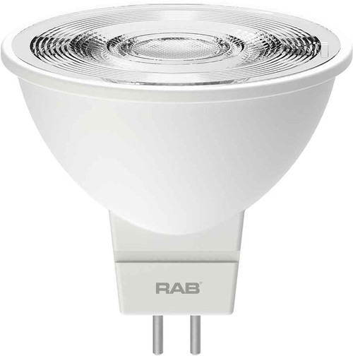 RAB MR16-5.5-830-35D-DIM SMALL REFLECTORS 410 LUMENS MR16 5.5W 35EQ 80CRI 3000K 35 DEGREE BEAM SPREAD DIMMABLE