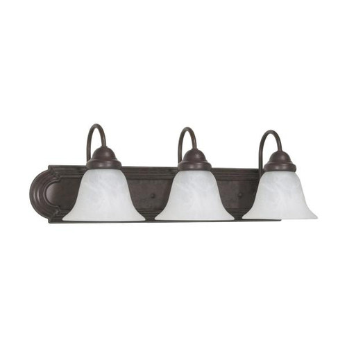 NUVO Lighting NUV-60-325 Ballerina - 3 Light - 24 in. - Vanity with Alabaster Glass Bell Shades