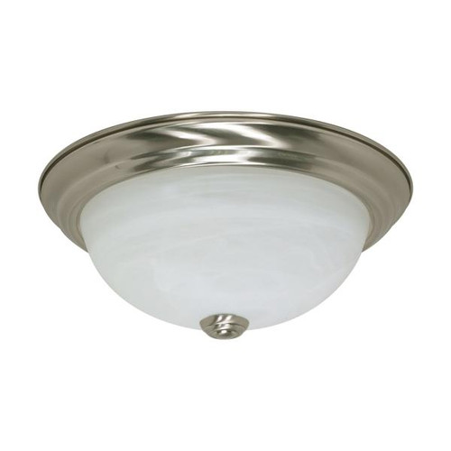 NUVO Lighting NUV-60-197 2 Light - 11 in. - Flush Mount - Alabaster Glass