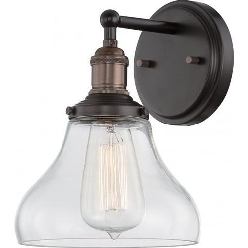 NUVO Lighting NUV-60-5513 Vintage - 1 Light - Sconce with Clear Glass - Vintage Lamp Included