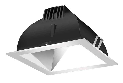 RAB NDLED4SD-WYNHC-S-S RECESSED DOWNLIGHTS 12 LUMENS NDLED4SD 4 INCH SQUARE UNIVERSAL DIMMING WALL WASHER BEAM SPREAD 3500K 90CRI SPECULAR CONE SILVER TRIM