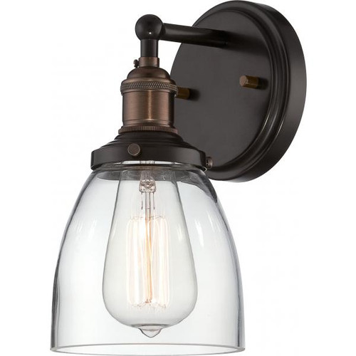 NUVO Lighting NUV-60-5514 Vintage - 1 Light - Sconce with Clear Glass - Vintage Lamp Included