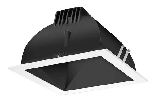 RAB NDLED6SD-50YN-B-W RECESSED DOWNLIGHTS 20 LUMENS NDLED6SD 6 INCH SQUARE UNIVERSAL DIMMING 50 DEGREE BEAM SPREAD 3500K 80CRI BLACK CONE WHITE TRIM