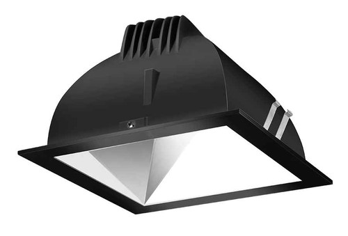 RAB NDLED6SD-80YN-S-B RECESSED DOWNLIGHTS 20 LUMENS NDLED6SD 6 INCH SQUARE UNIVERSAL DIMMING 80 DEGREE BEAM SPREAD 3500K 80CRI SPECULAR CONE BLACK TRIM