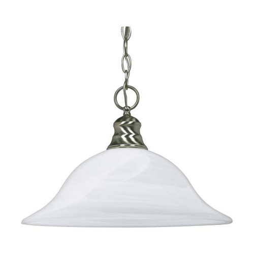 NUVO Lighting NUV-60-390 1 Light - 16 in. - Pendant - Alabaster Glass